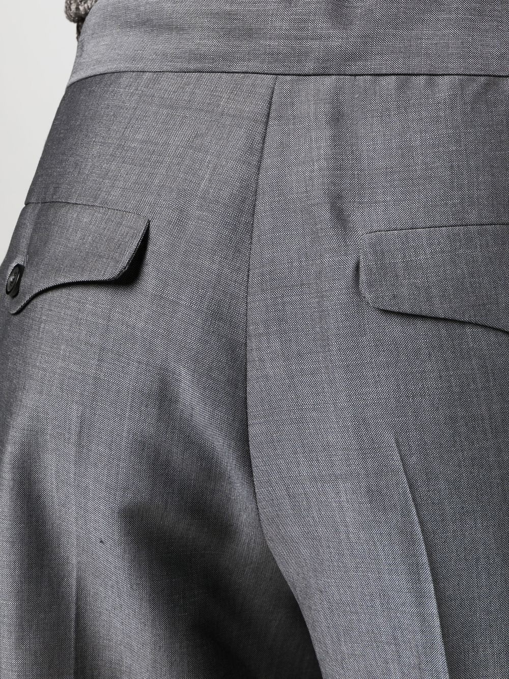 belted tapered trousers - 5