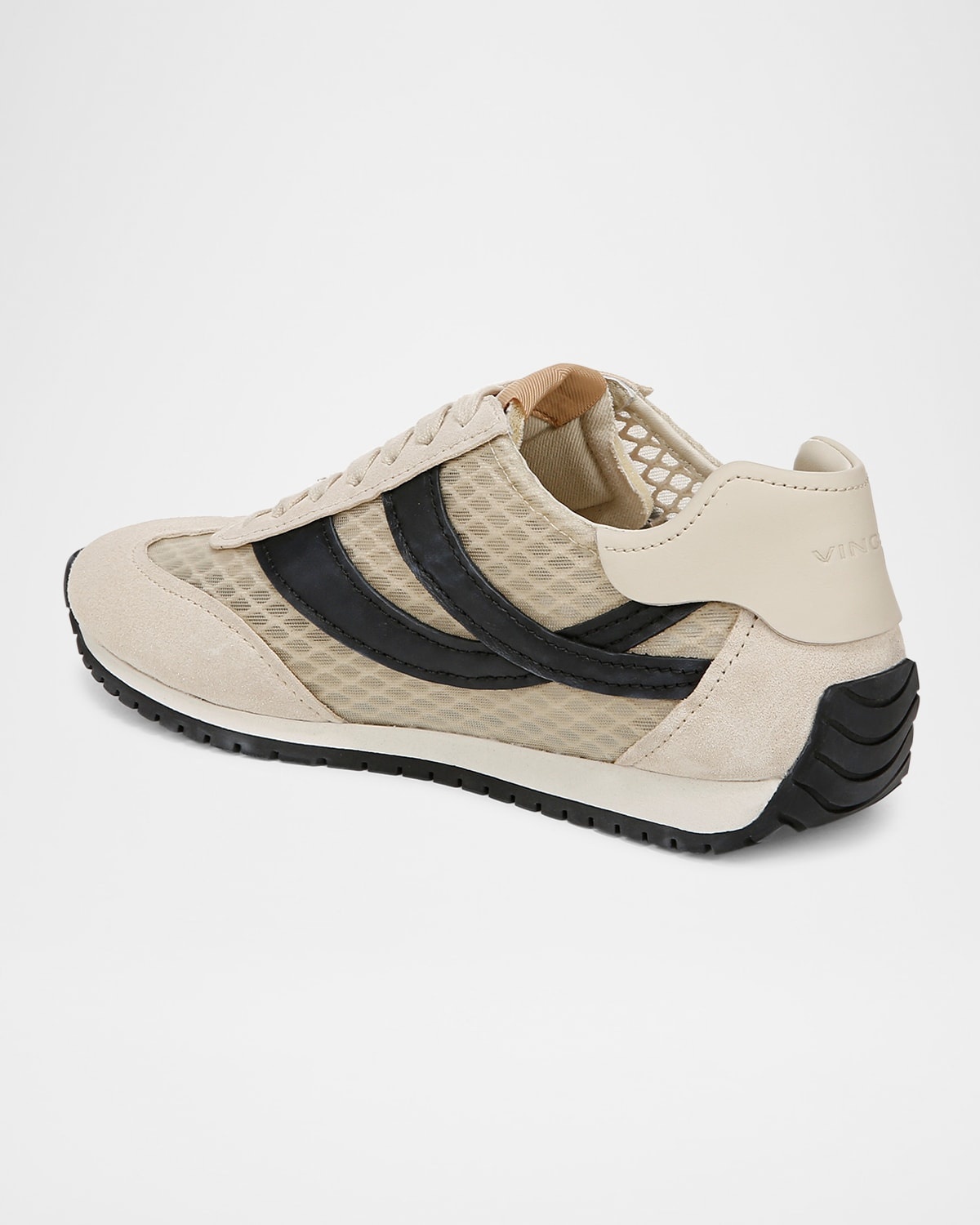 Oasis Net Leather Low-Top Sneakers - 4