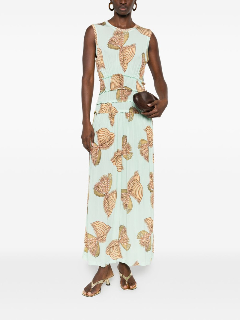 ULLA JOHNSON Kamaria butterfly-print maxi dress outlook