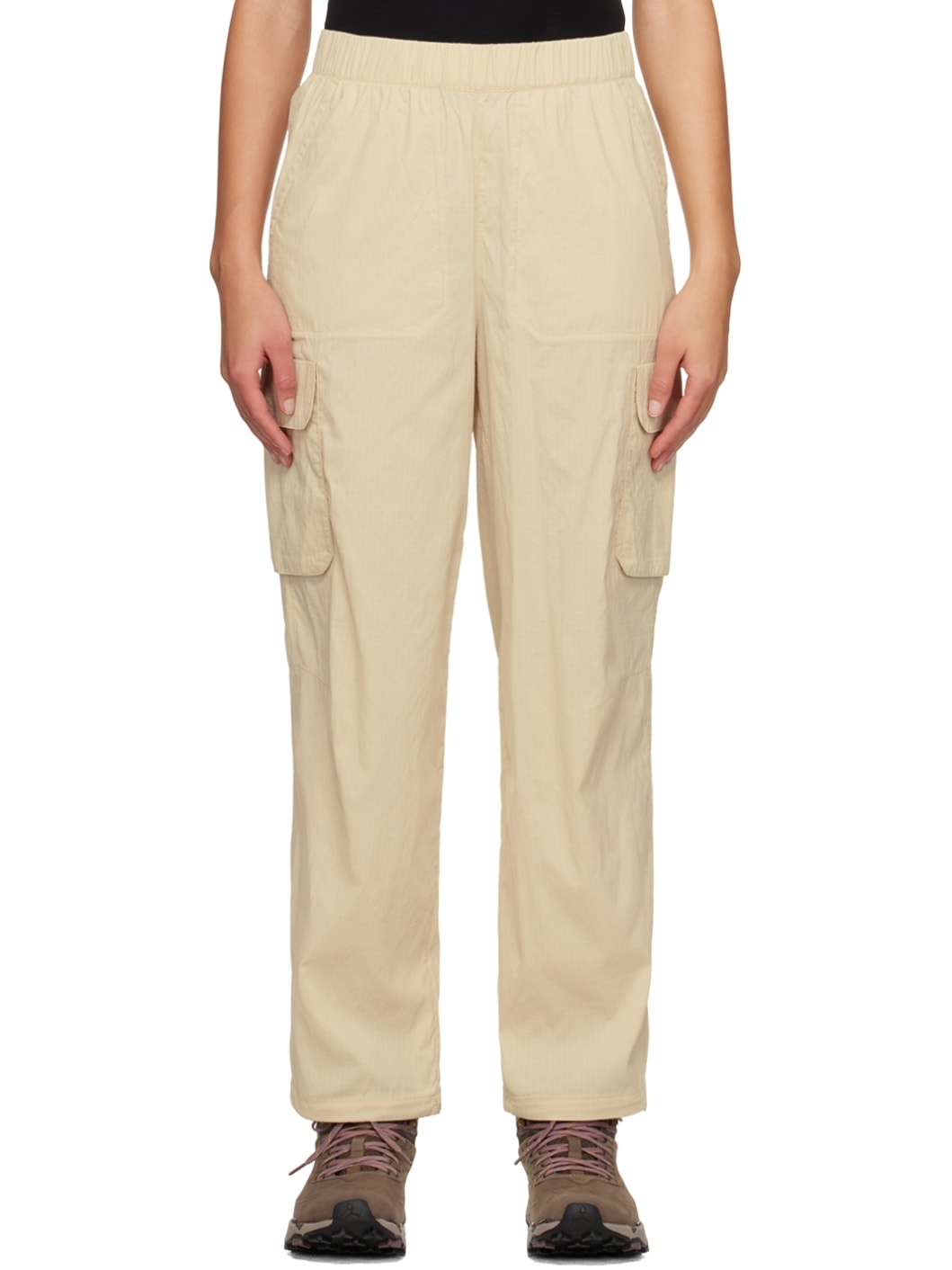 Beige Spring Peak Cargo Pants - 1