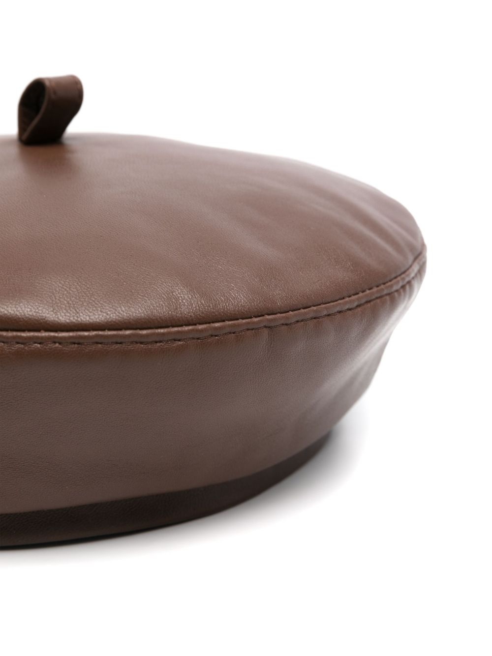 leather beret - 2