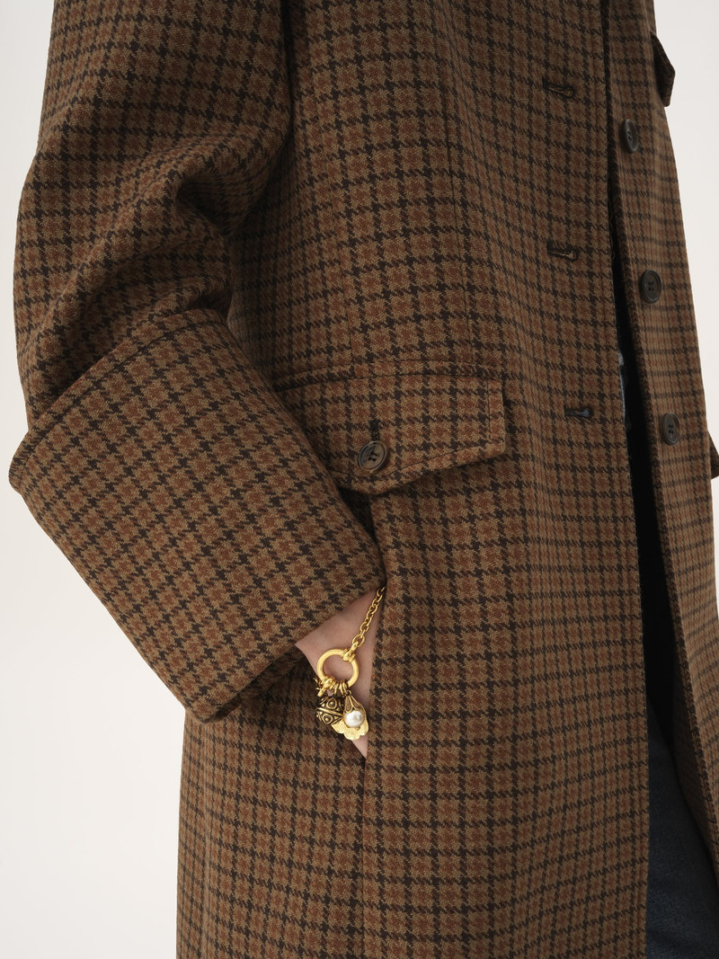RIDING COAT IN HOUNDSTOOTH WOOL 8