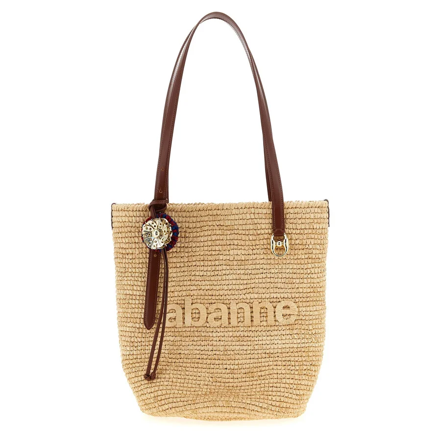 Paco Rabanne Natural Raffia Tote Bag Shopping Bag - 1