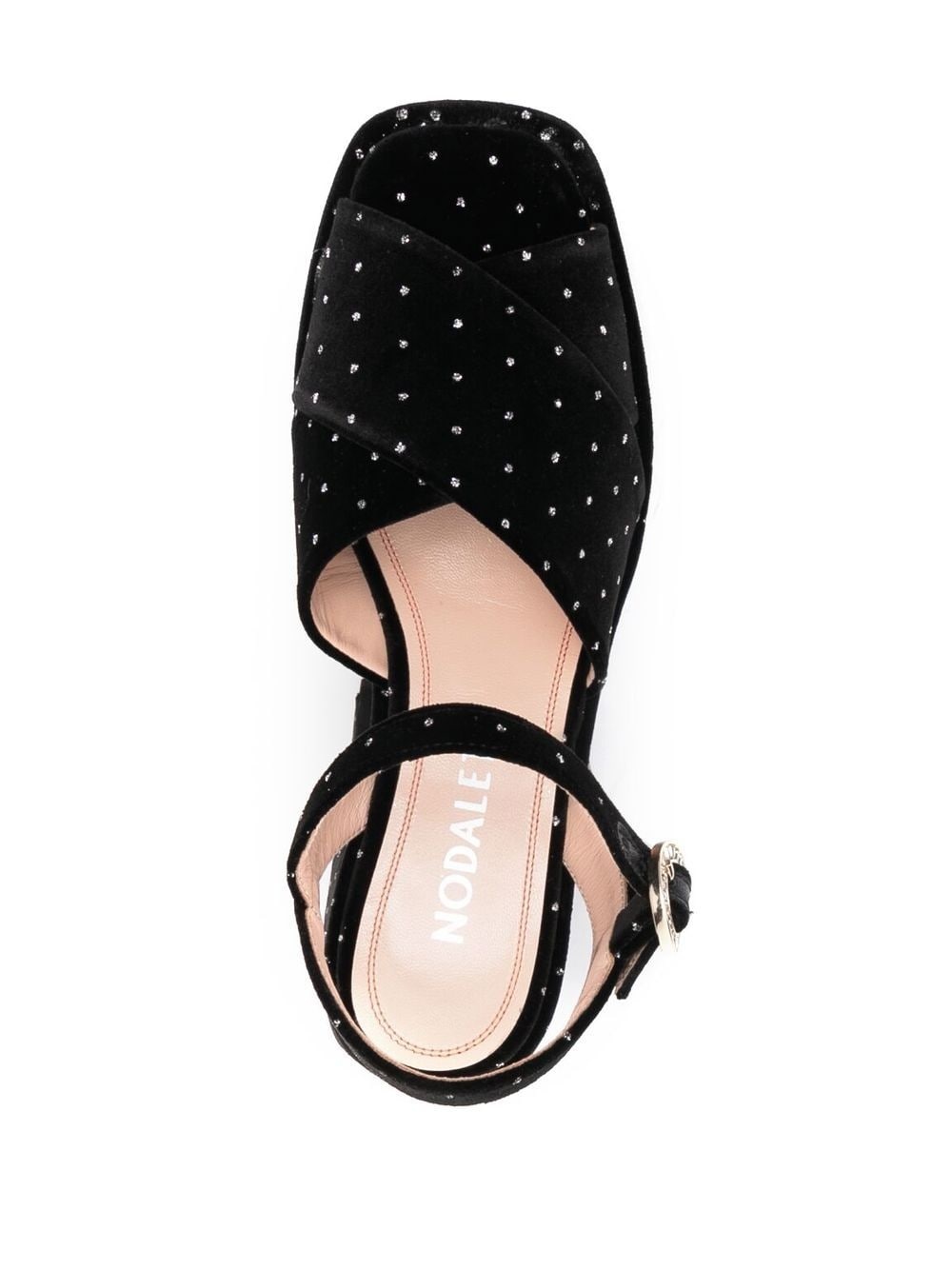 Bulla Joni 110mm velvet platform sandals - 4