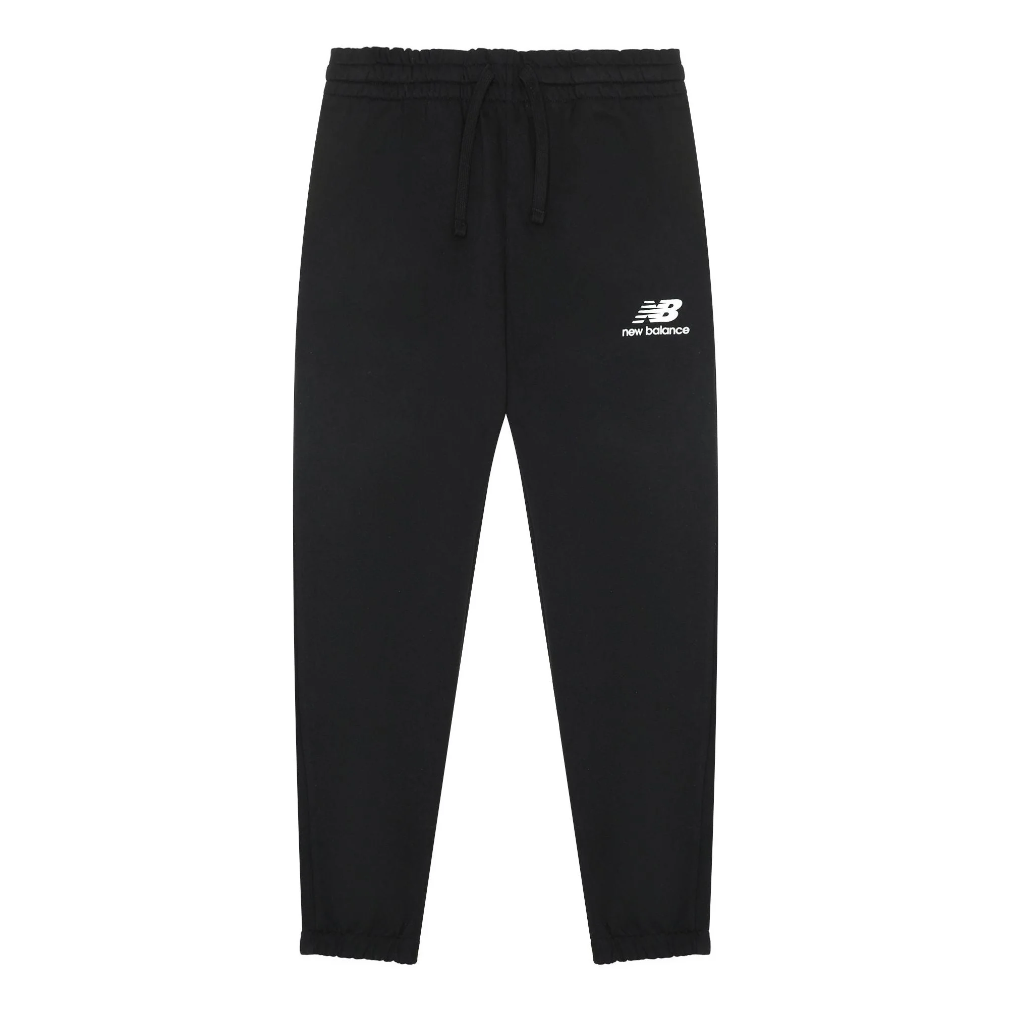 New Balance Essentials Stacked Logo Sweatpants 'Black White' AMP31539-BK - 1