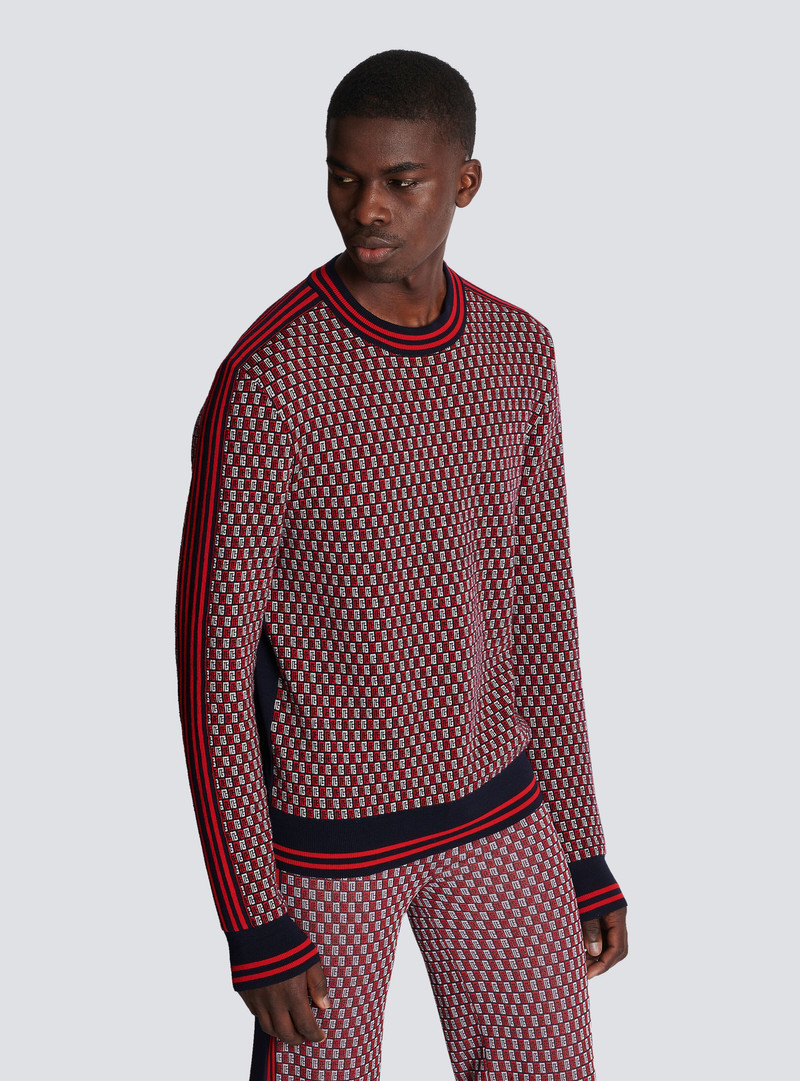 Monogrammed jacquard jumper 9