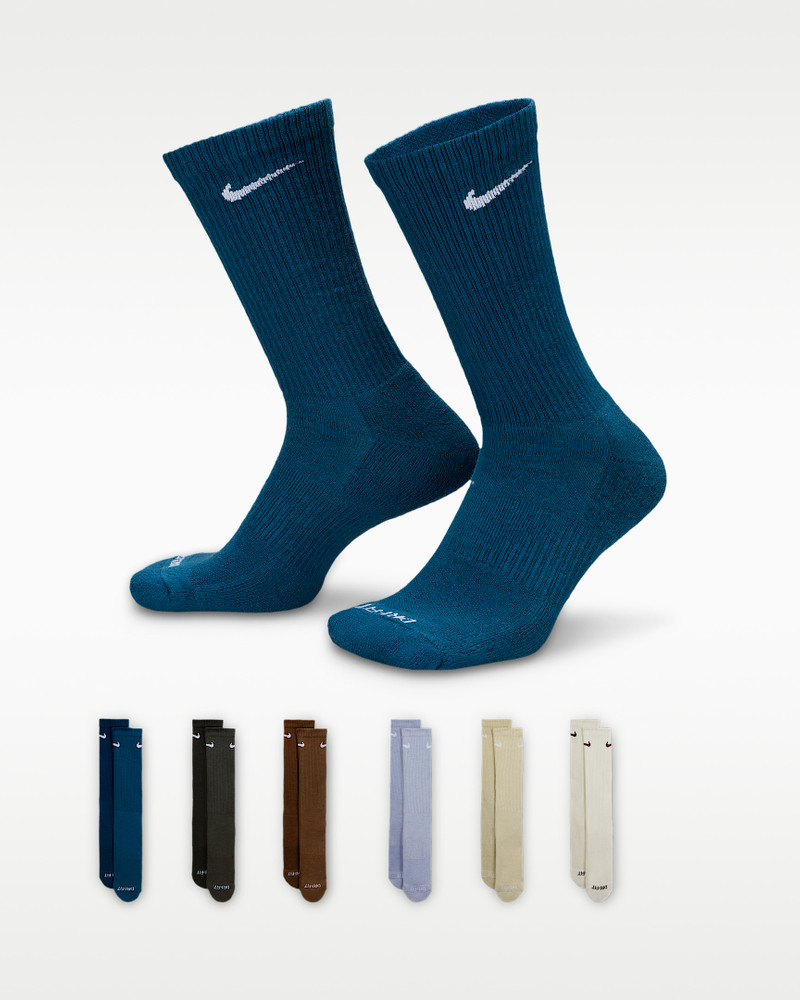 Nike Everyday Plus 쿠션 훈련 승무원 양말 (6 쌍) 1