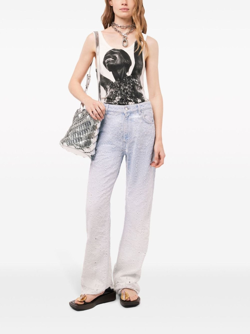 rabanne x Jean Clemmer photograph-print tank top outlook