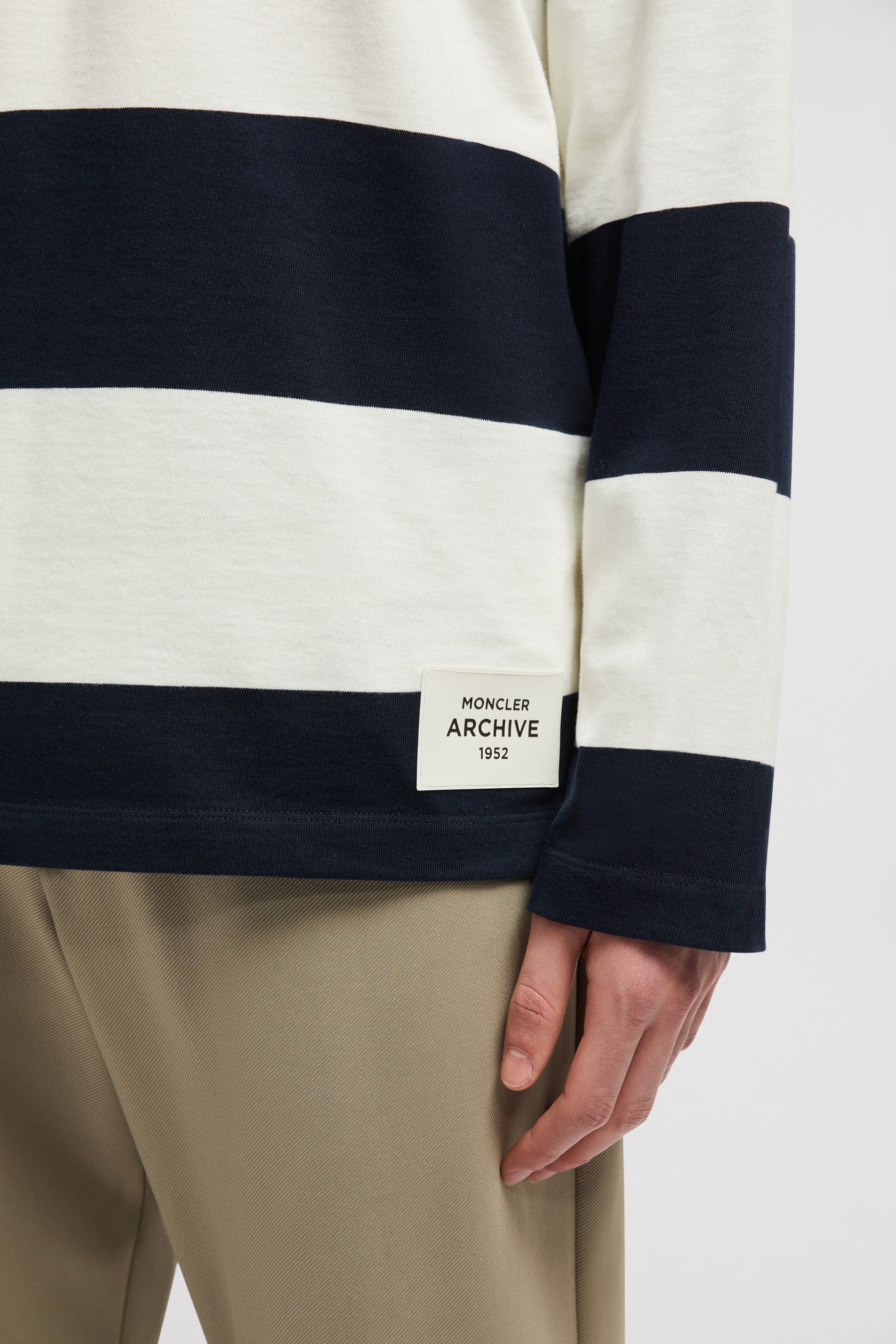 Striped Long Sleeve Polo Shirt - 6