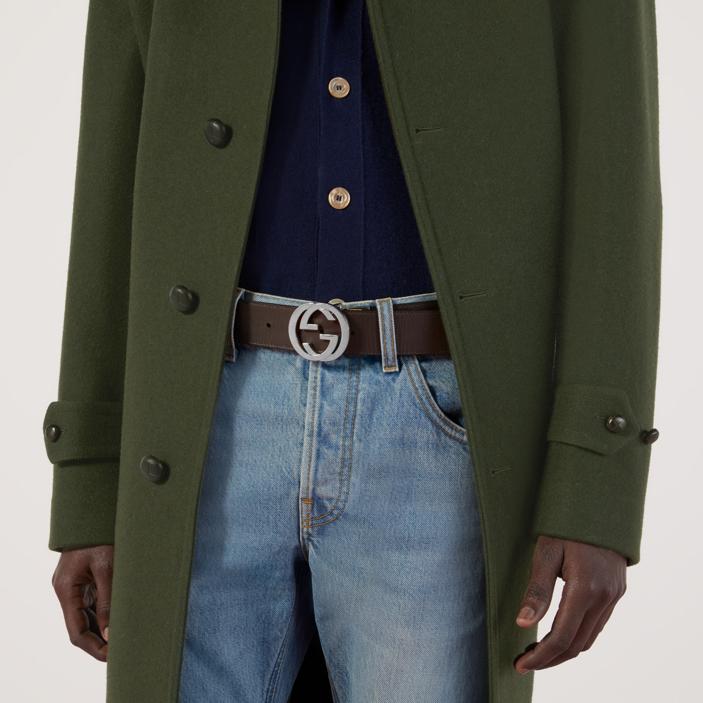 Reversible Gucci Signature belt - 4