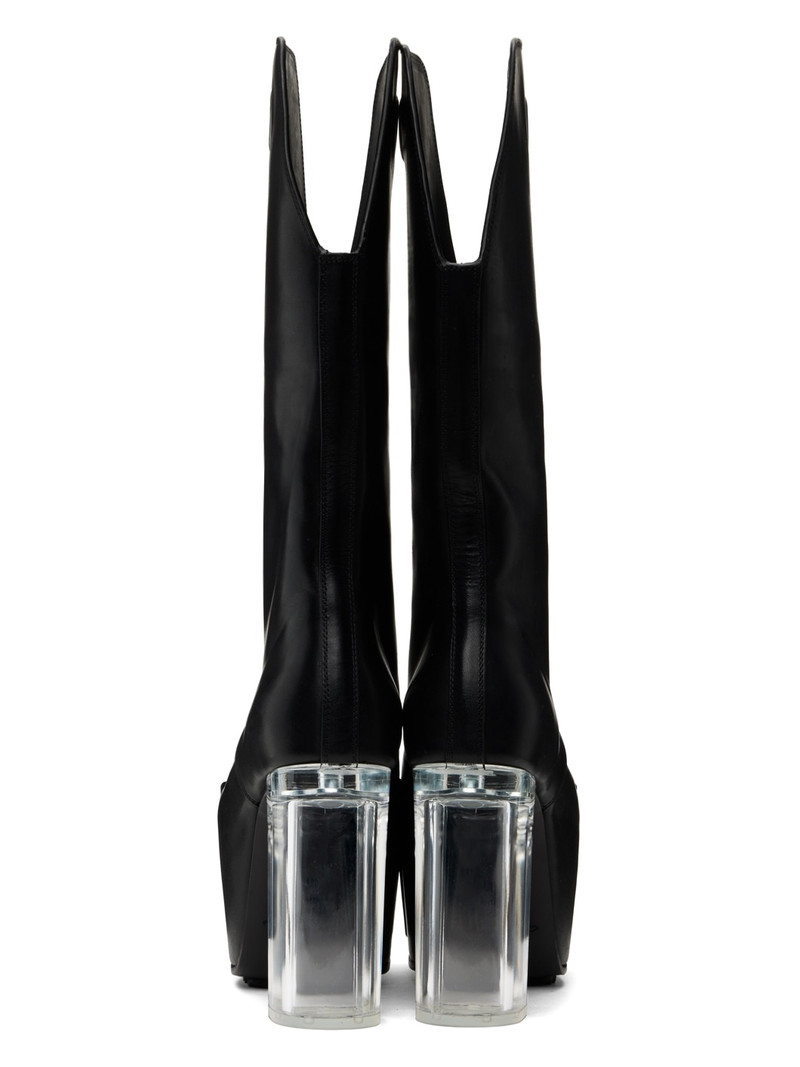 Rick Owens Black Kowboy Grill Platform 45 Boots outlook