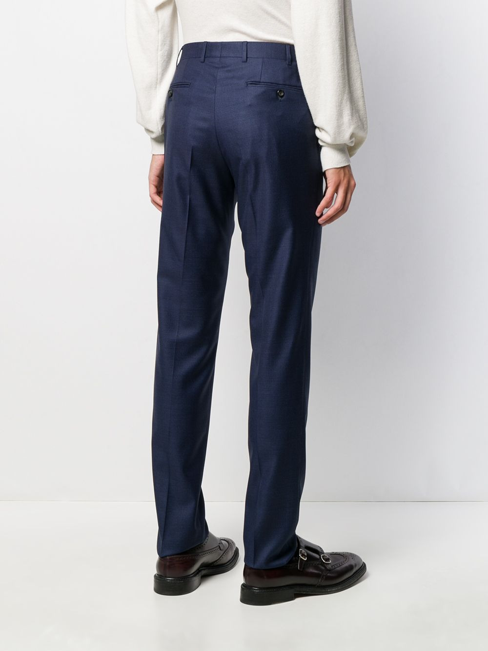 straight-leg tailored trousers - 4