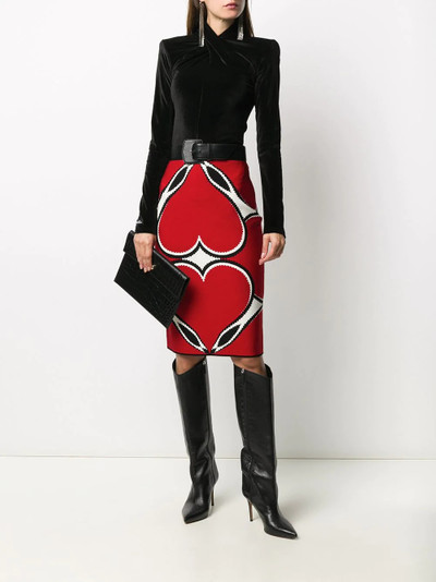 Alexander McQueen intarsia knit skirt outlook