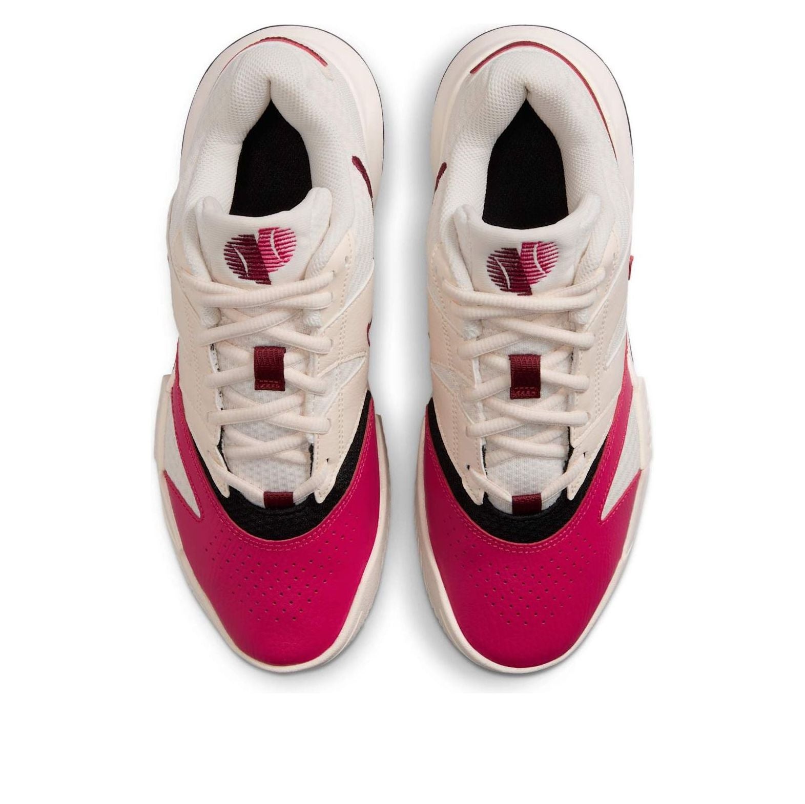 (WMNS) Nike Court Lite 4 'Pale Ivory Sail Black Team Red' FD6575-103 - 4