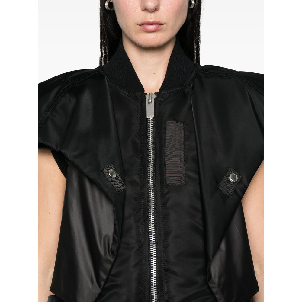 Sacai Black Jackets - Waistcoat & Gilets Women - 2