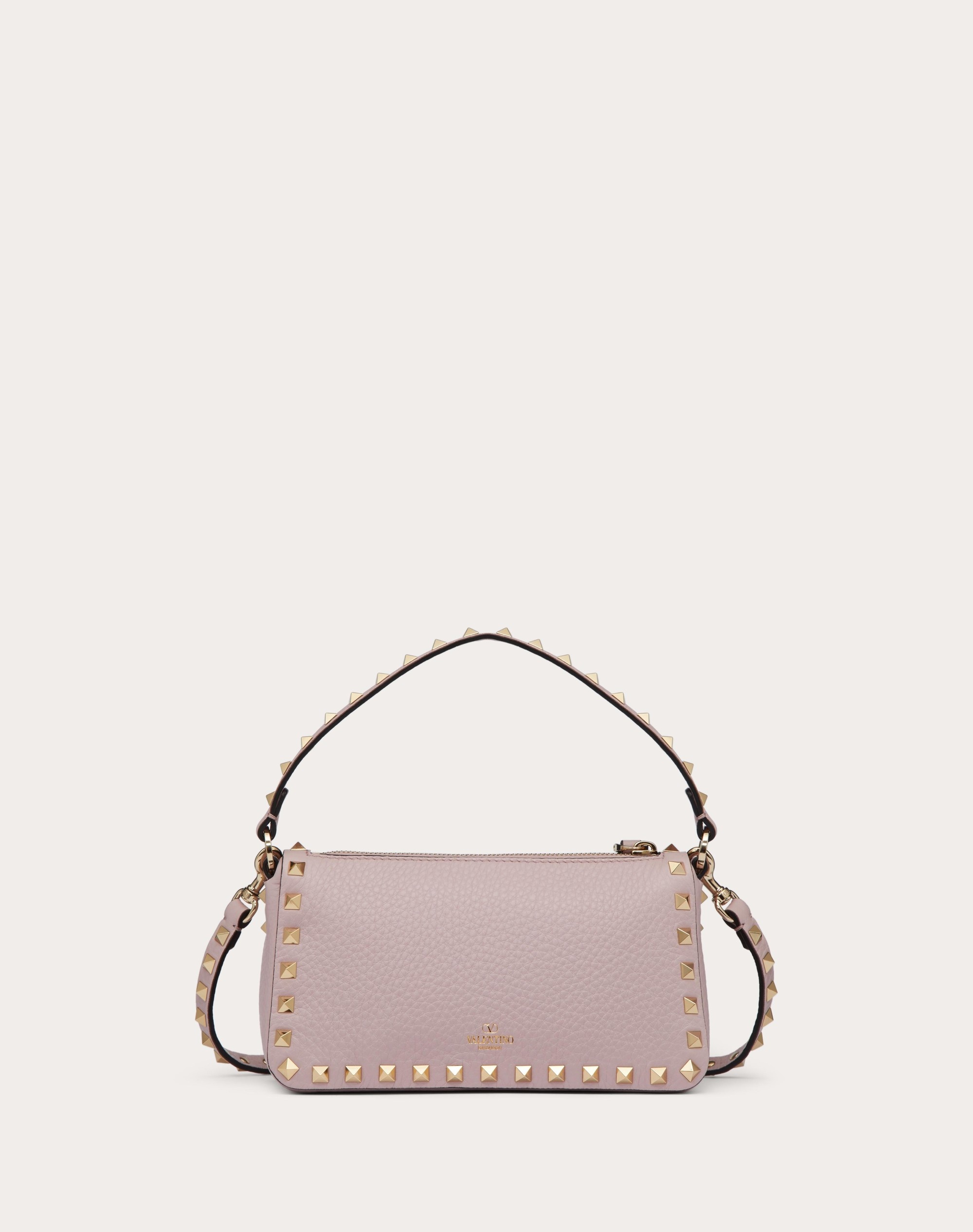 SMALL ROCKSTUD GRAINY CALFSKIN CROSSBODY BAG - 3