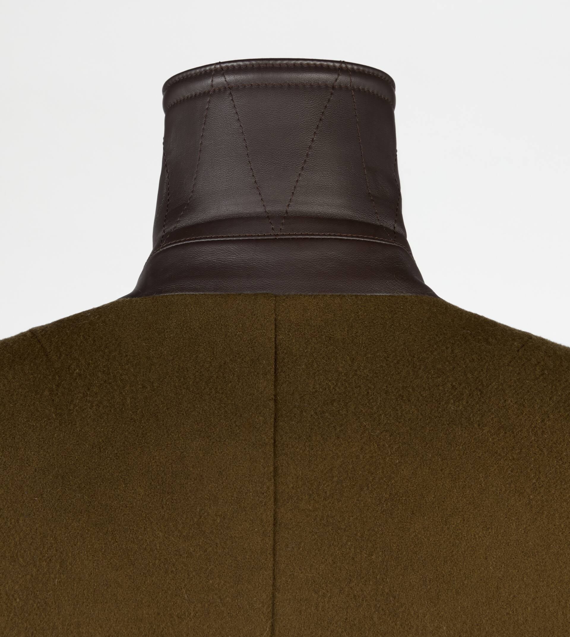 COAT IN WOOL - GREEN - 7