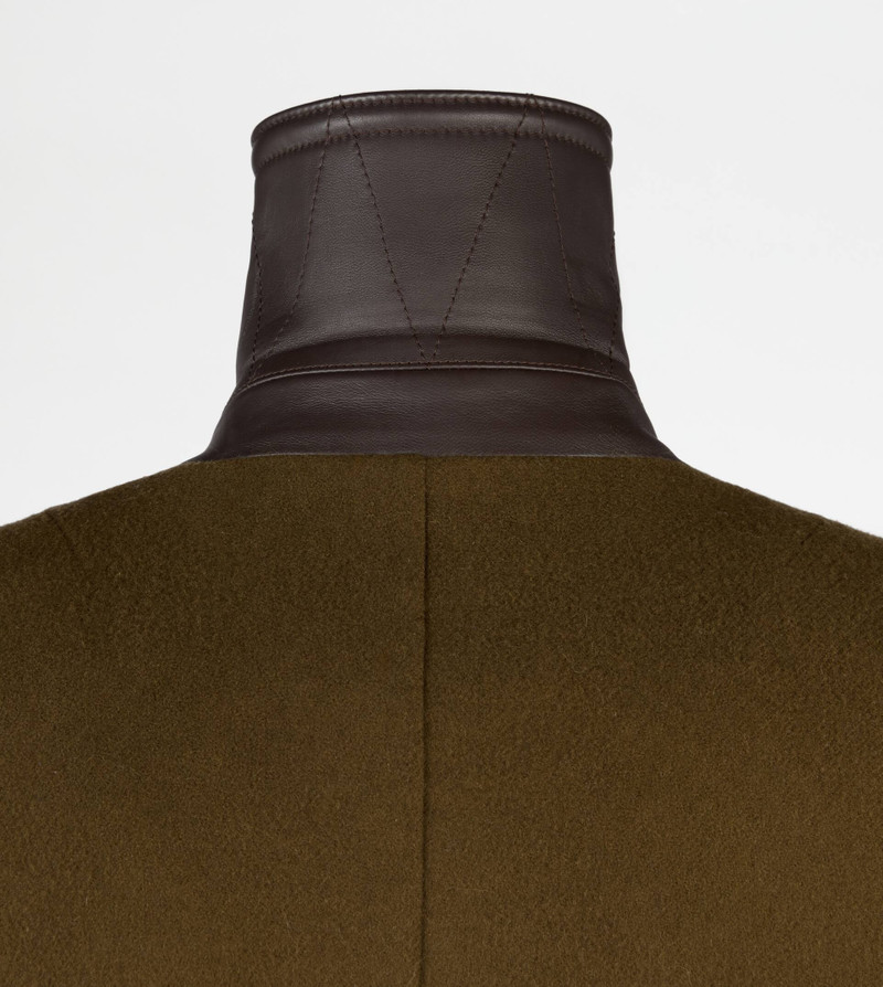 COAT IN WOOL - GREEN 7