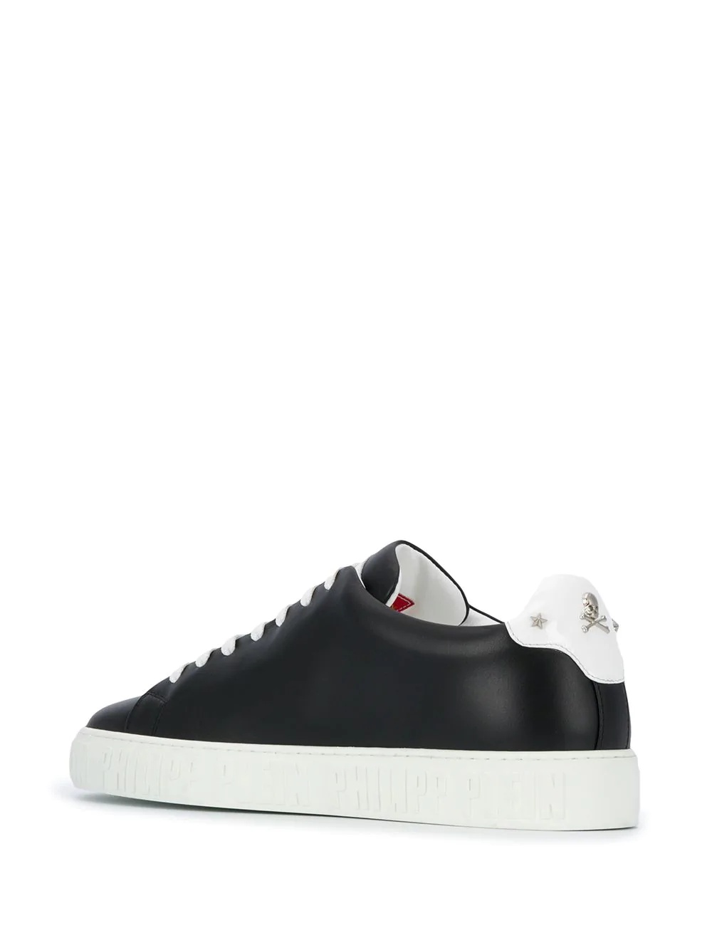 skull-patch low-top sneakers - 3