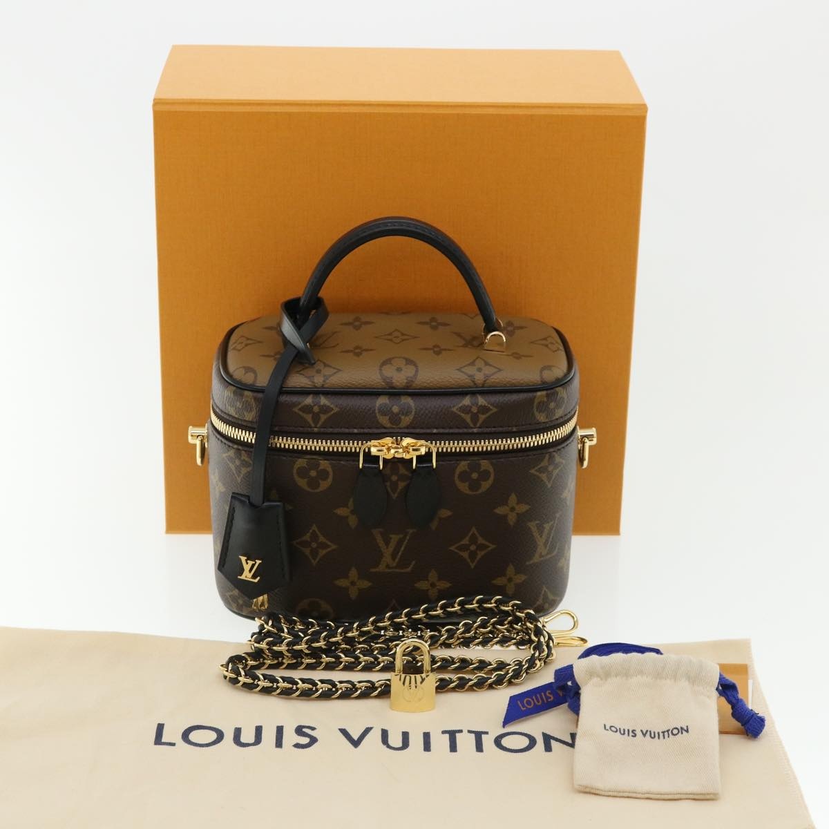 LOUIS VUITTON Monogram Reverse Vanity Nvpm Hand Bag M45165 - 12