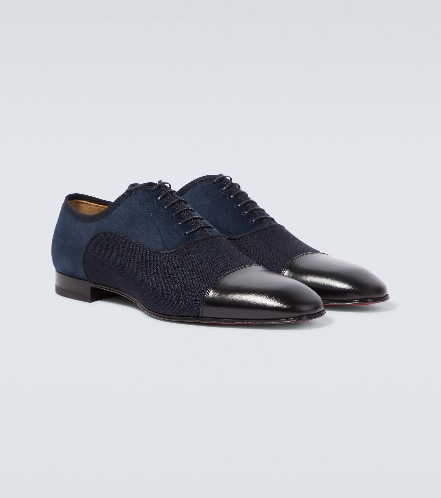 Greggo leather-trimmed Oxford shoes - 5