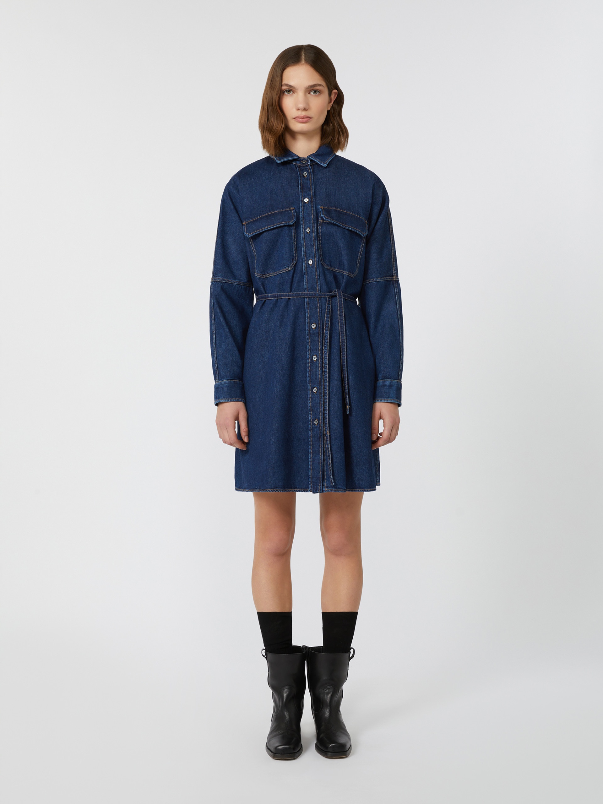 BALENIO Denim shirt dress - 3