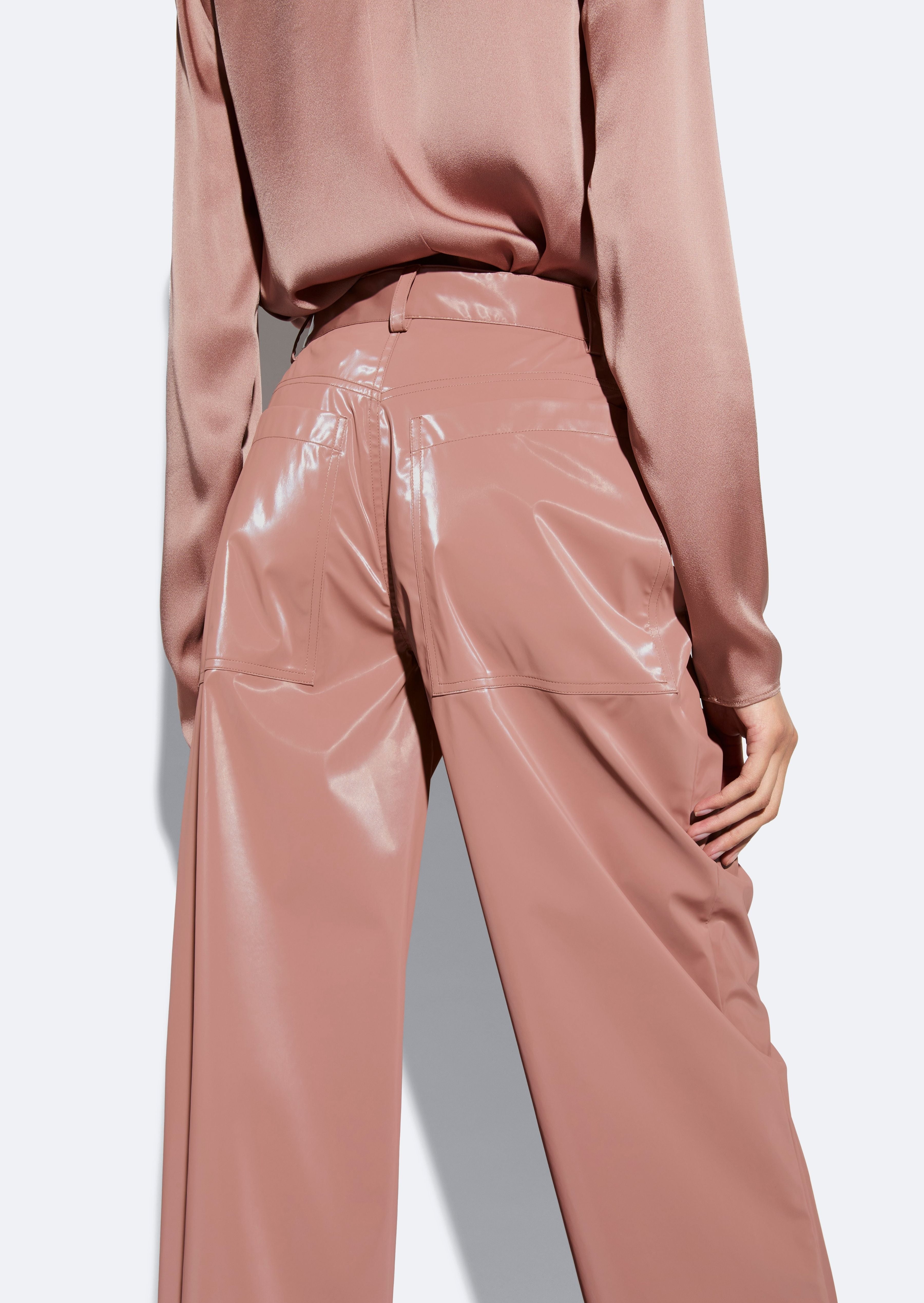 Vinyl Straight Leg Pant - 4