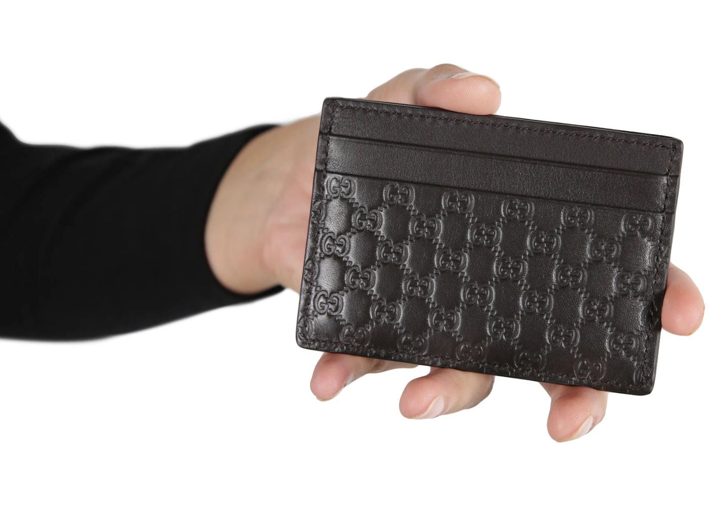 Gucci Card Case Microguccissima Black - 3