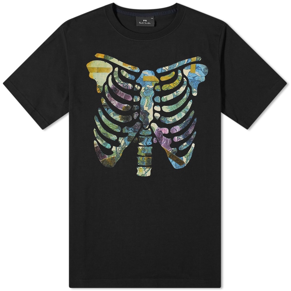 Paul Smith Floral Ribs Tee - 1