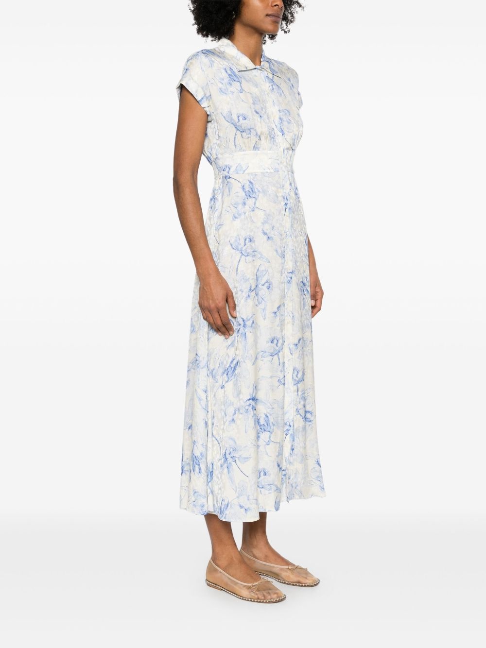 floral-print maxi dress - 3