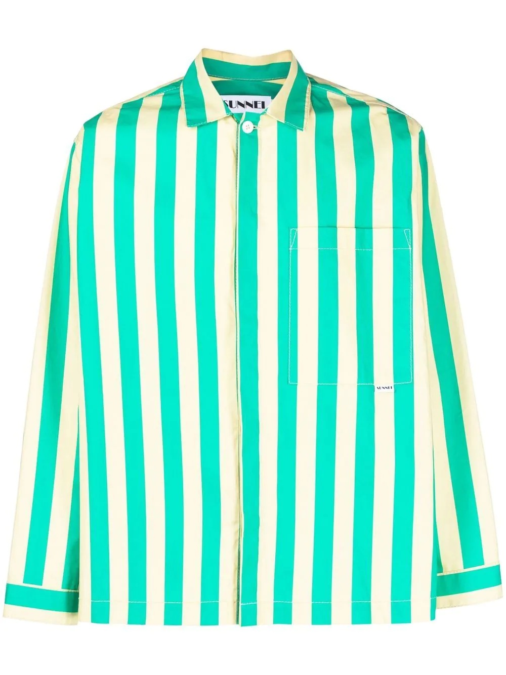 striped cotton shirt - 1