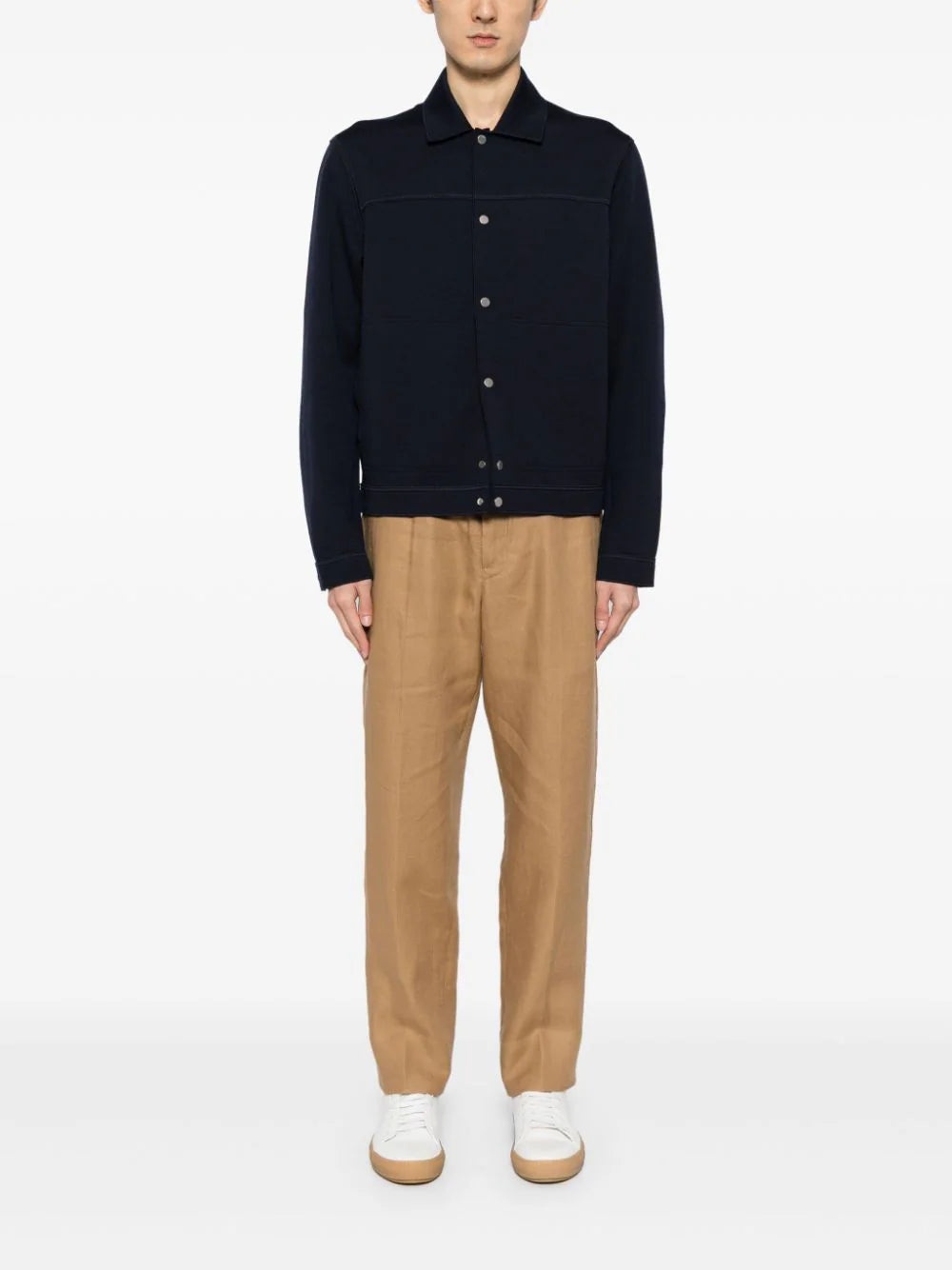 ELASTICATED SLIM-FIT TROUSERS - 2