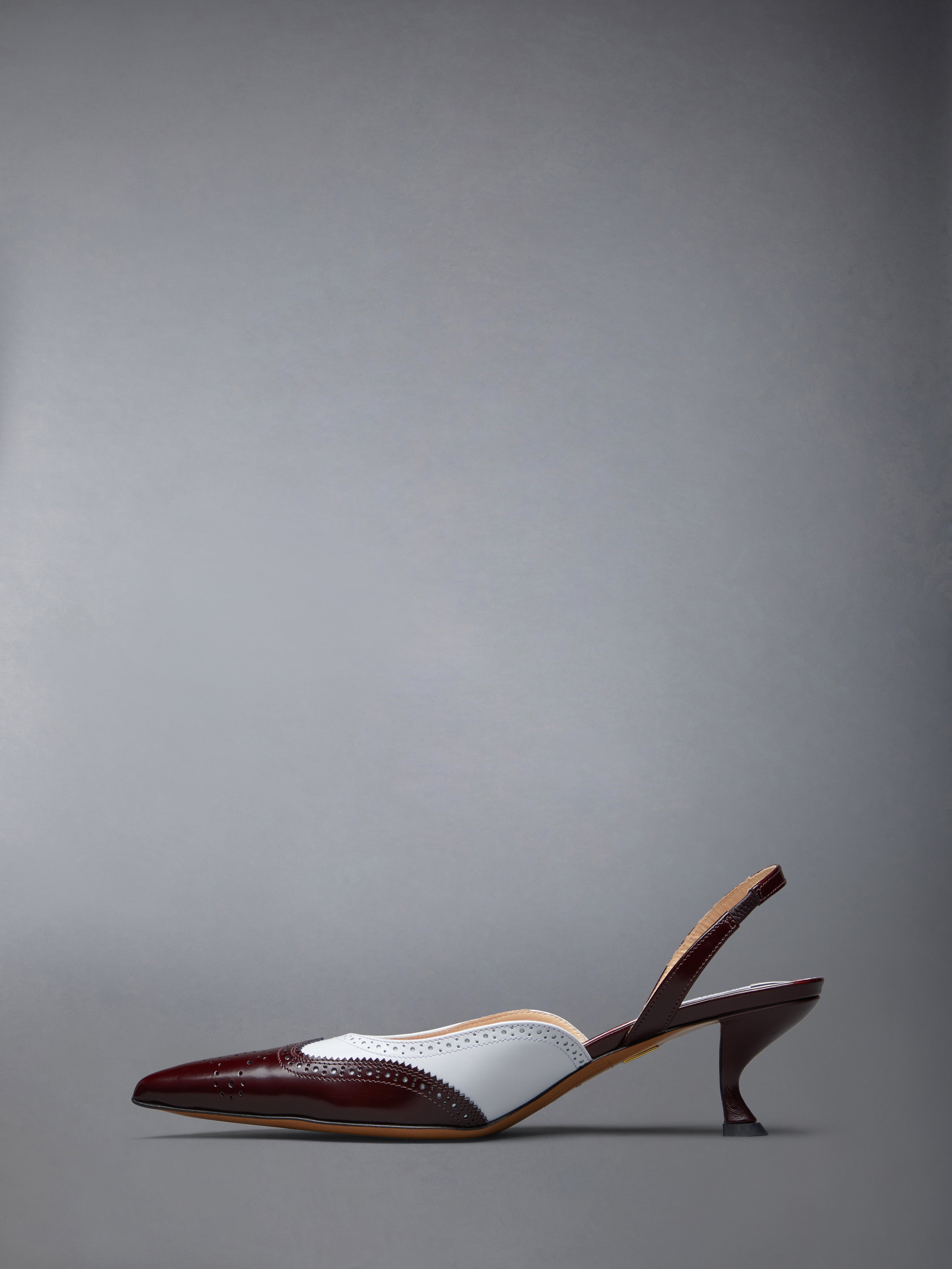 Spazzolato Wingtip Slingback - 3