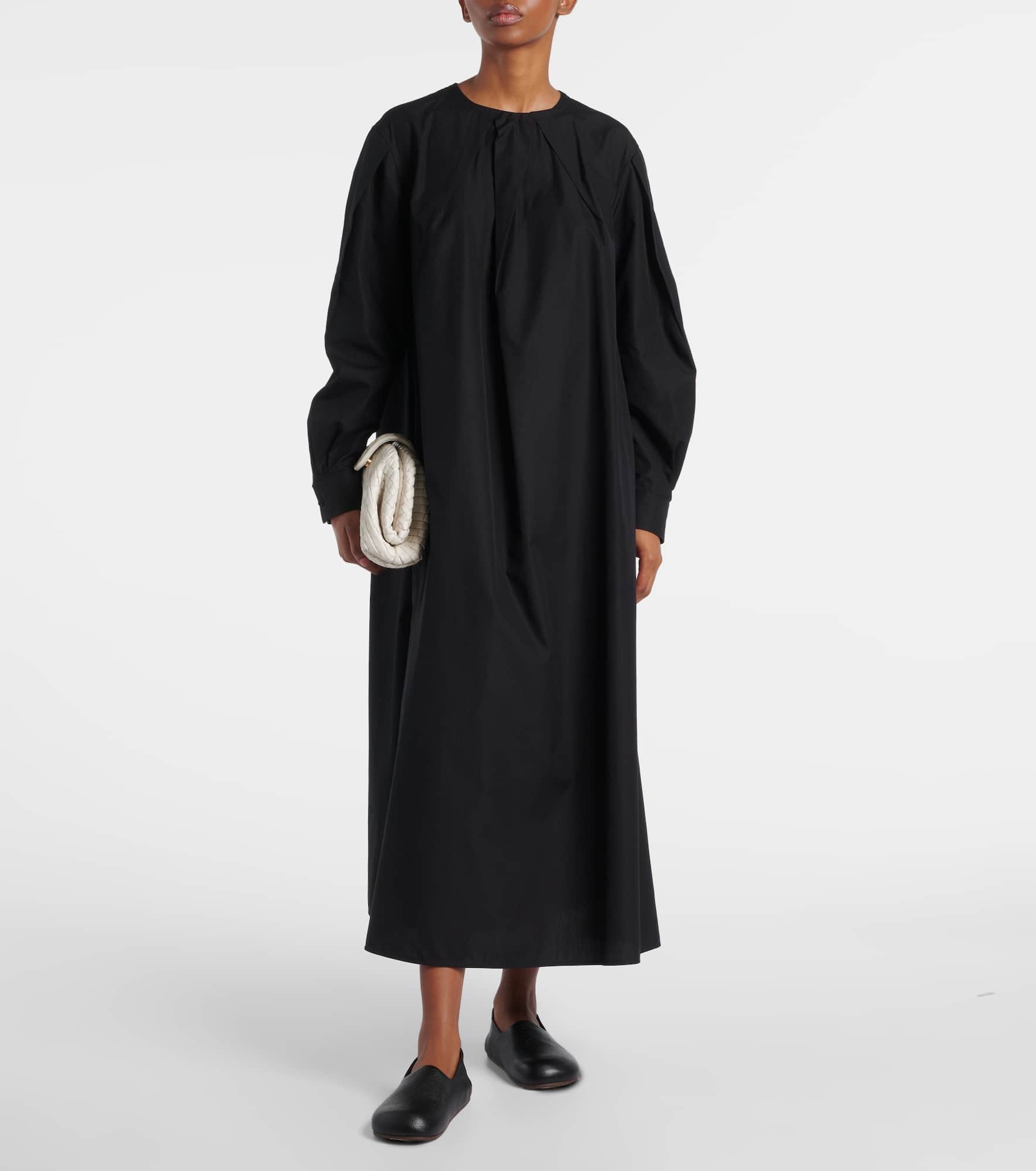 Liriche cotton poplin midi dress - 2