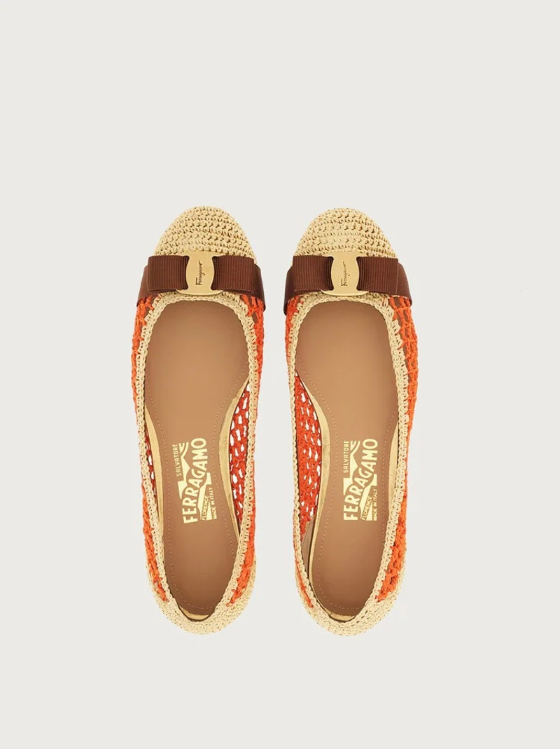 FERRAGAMO WOVEN VARINA BALLET FLAT outlook
