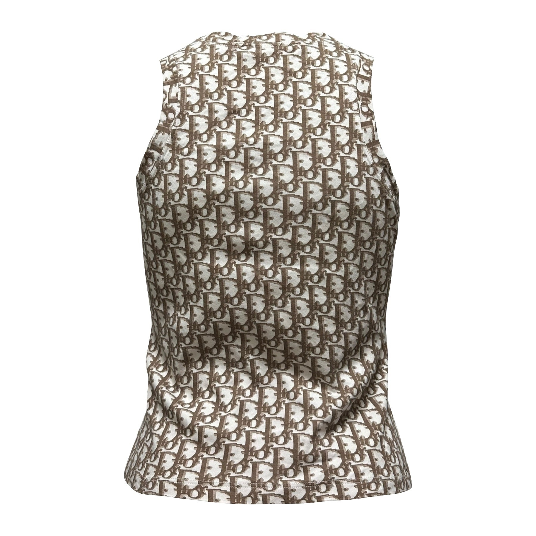 CHRISTIAN DIOR Spring Summer 2005 Diorissimo Floral Embroidered Trotter Tank Top - 2