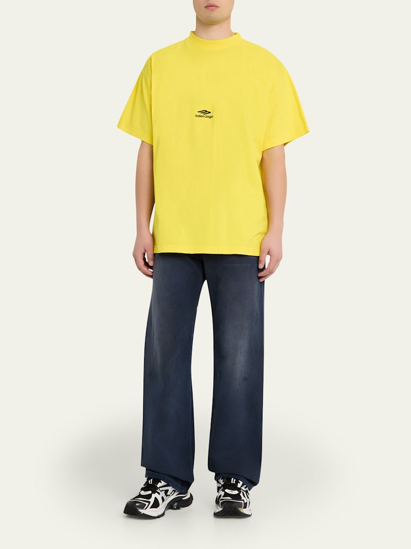 BALENCIAGA Men's 3B Logo Oversized T-Shirt outlook
