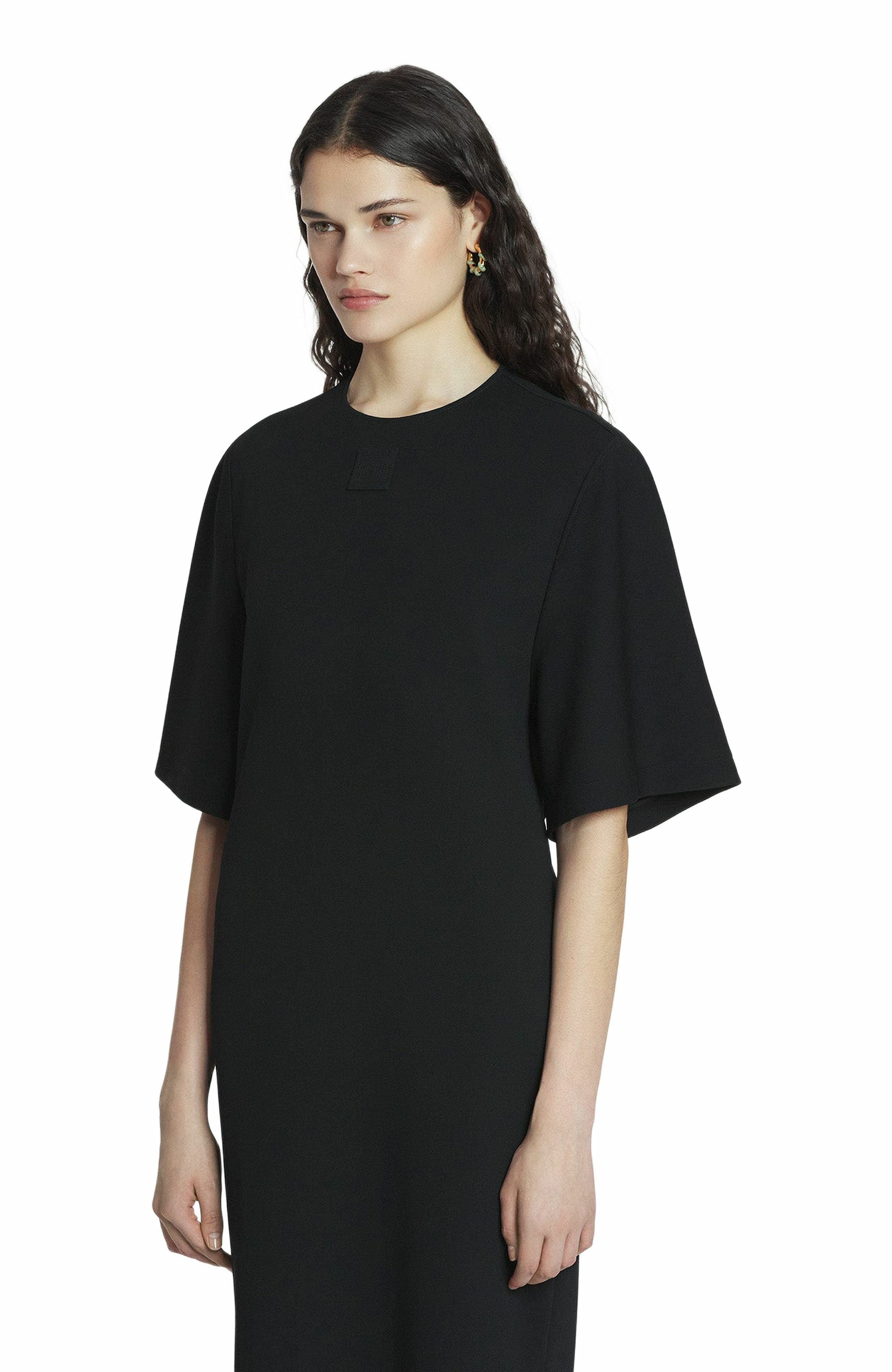 Lanvin T-Shirt Dress In Jersey in Black at Nordstrom - 3