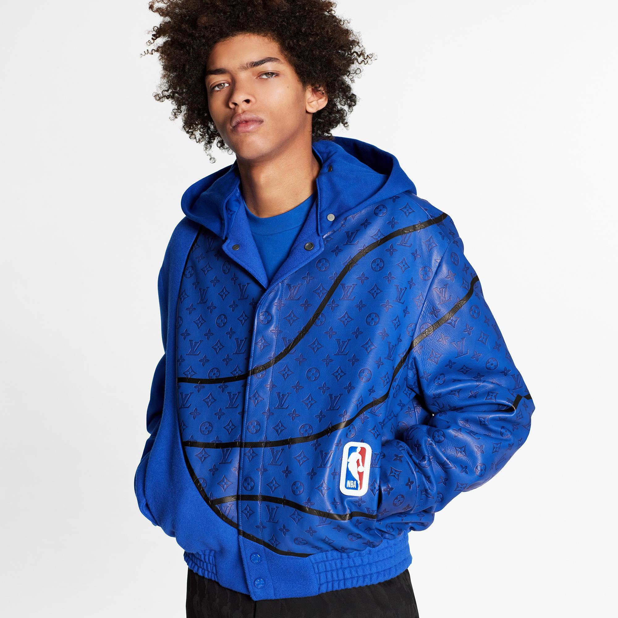 LVxNBA Player Leather Mix Jacket - 3