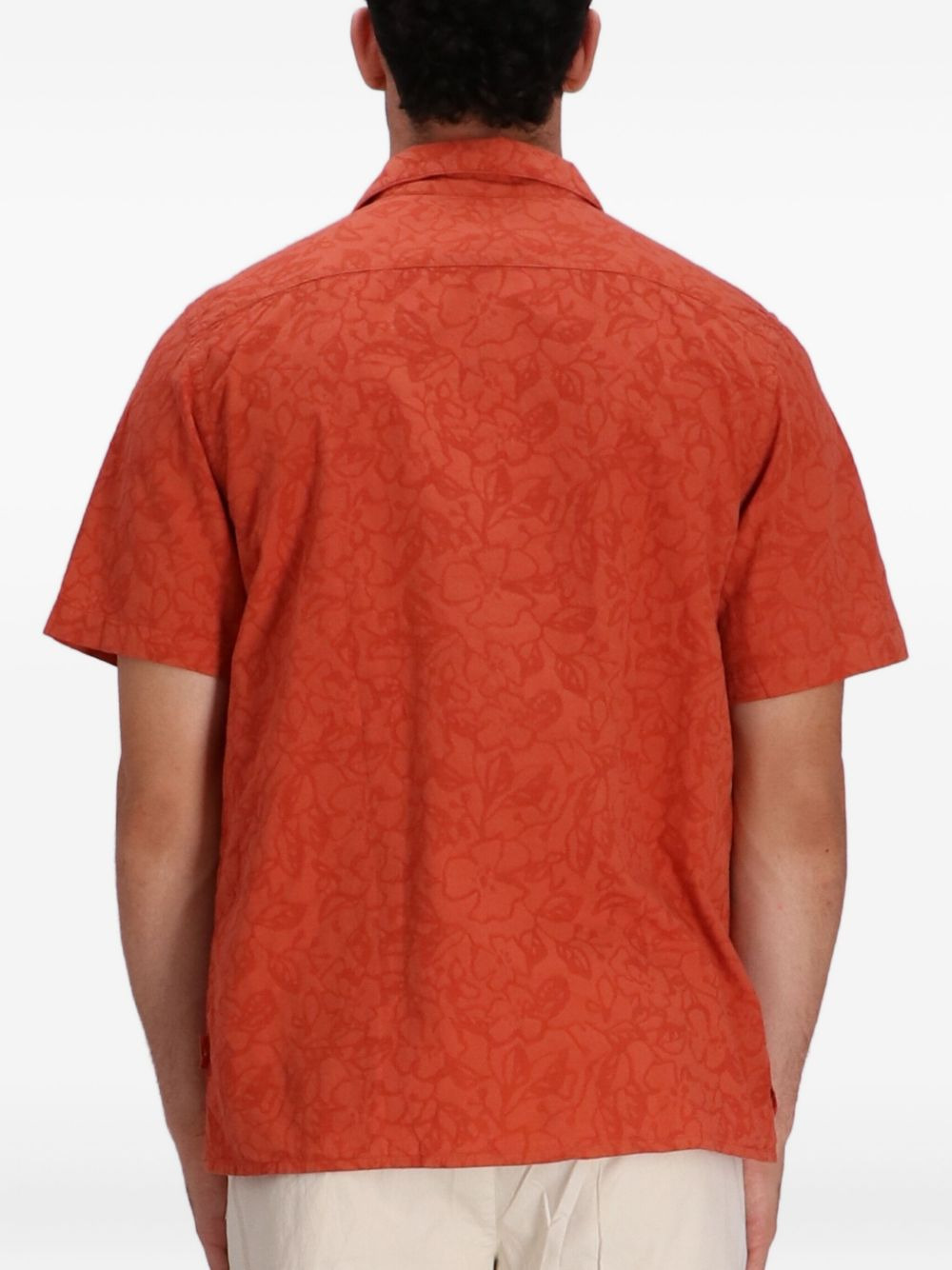 floral-print cotton shirt - 4
