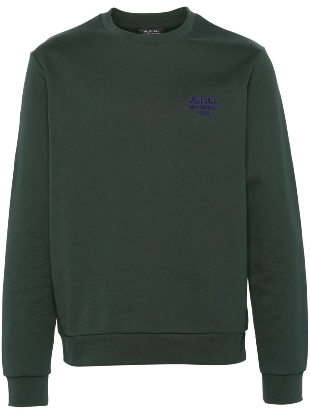 Rider logo-embroidered cotton sweatshirt - 1