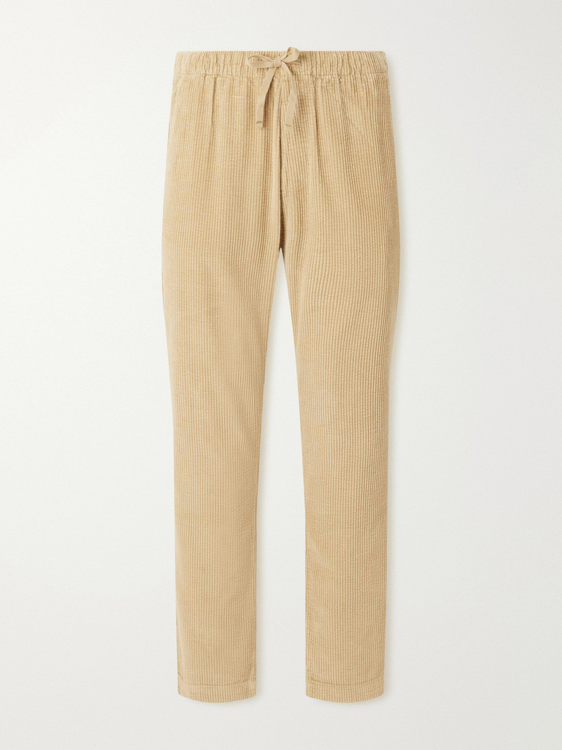 Joggy Straight-Leg Cotton-Corduroy Trousers 1