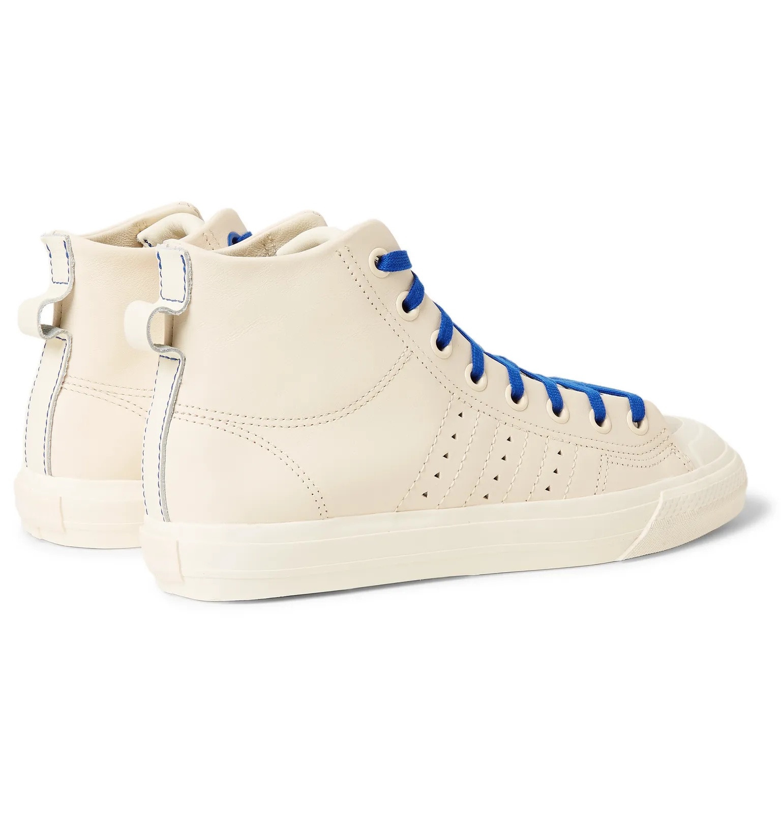 + Pharrell Williams Hu Nizza RF Rubber-Trimmed Leather High-Top Sneakers - 6