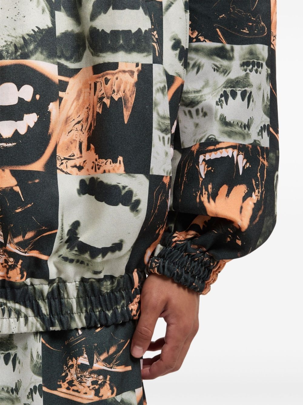 Lips print oversized jacket - 5