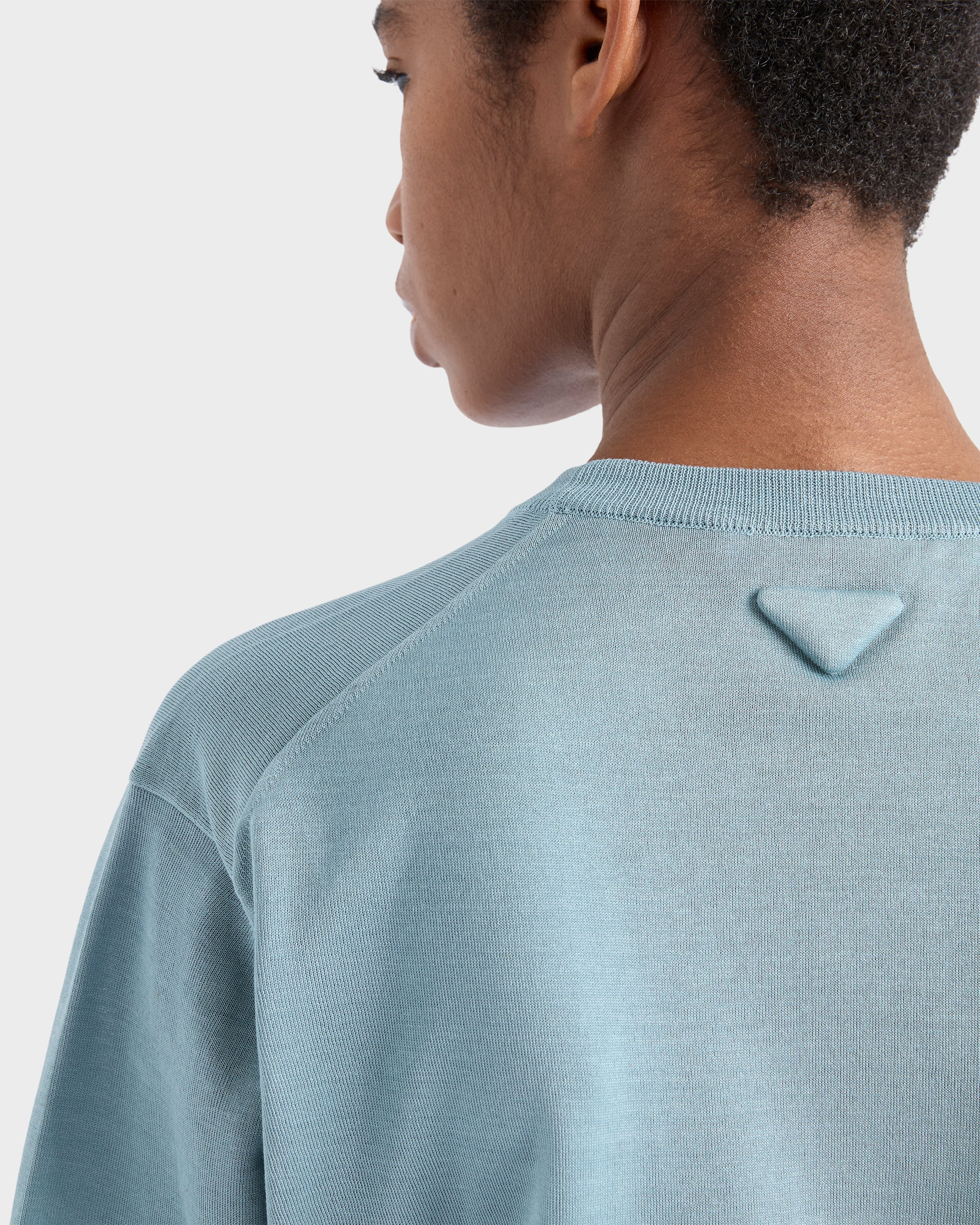 Cotton crew-neck sweater - 6