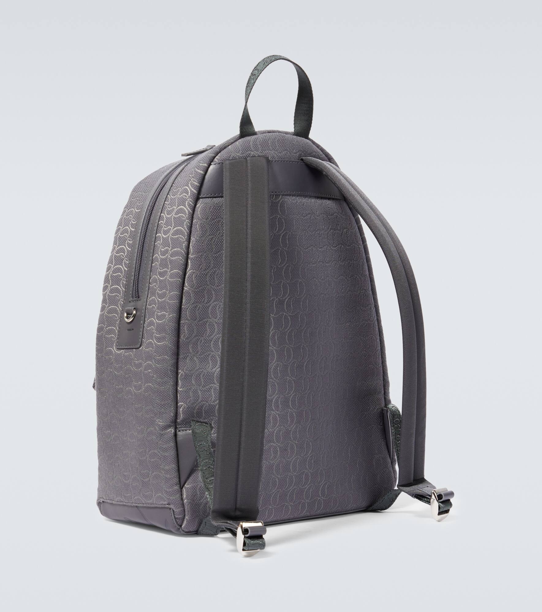 Zip N Flap logo jacquard backpack - 5