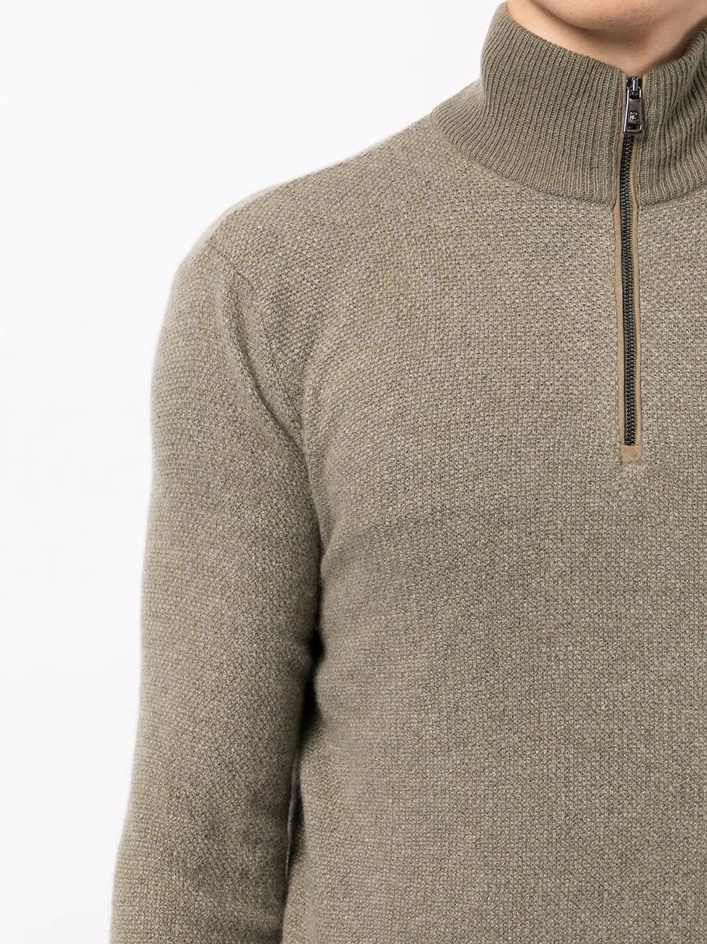 funnel neck cashmere jumper - 5