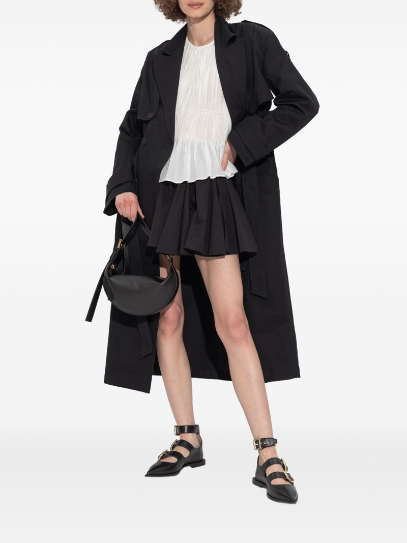 ALLSAINTS double-breasted belted trench coat outlook