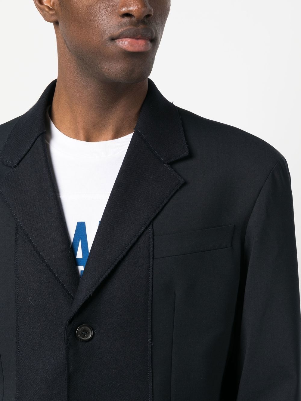 tailored single-breasted blazer - 5