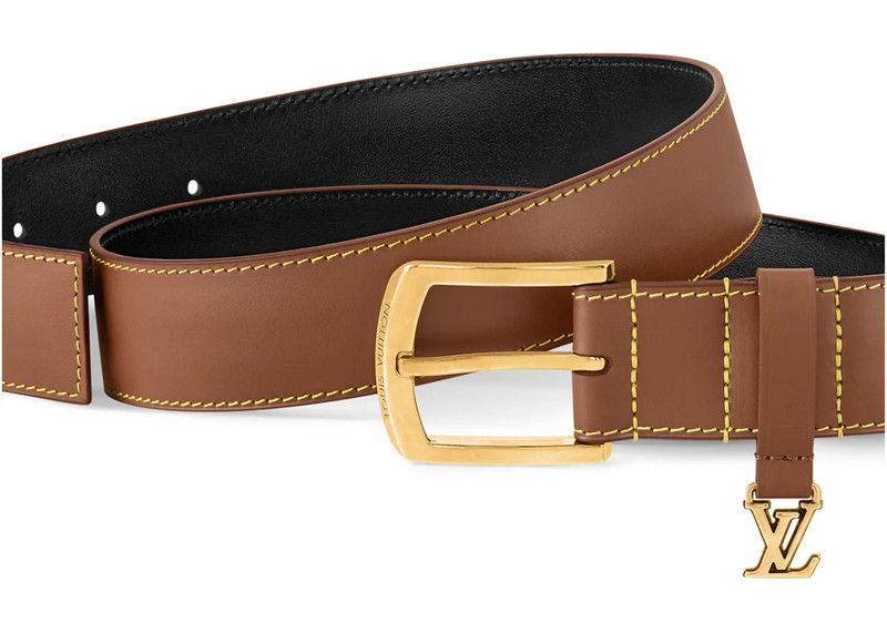 Louis Vuitton Louis Vuitton Everyday Pin 35mm Belt Brown outlook